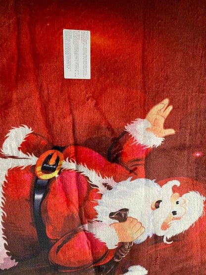 Weihnachtsteppich 3D Rutschfest Flanell Wohnzimmer Küche Badematte