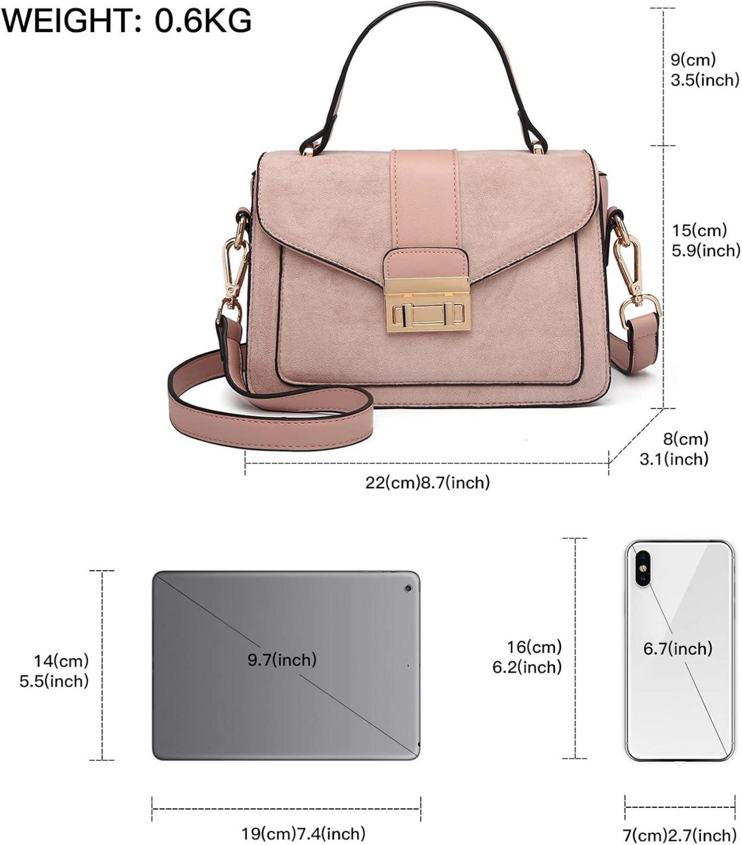 Damen Handtasche Klein Schultertasche Kunstleder Henkeltasche