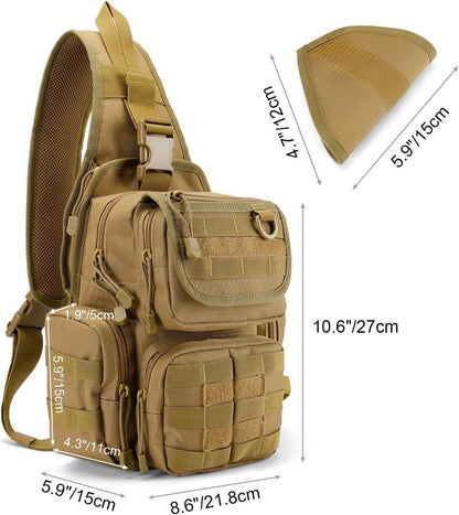Taktische Militär Brusttasche Molle Sling Pack Rucksack