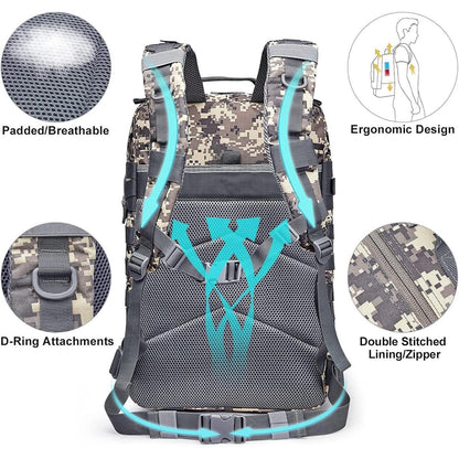 Militärischer Taktischer Rucksack 40L Molle Daypack Outdoor