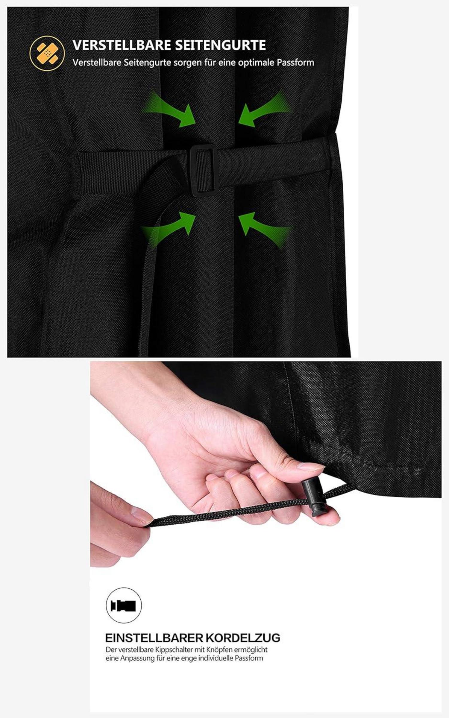 Schutzhülle für Feuerschale 80x50cm Wasserdicht Schwarz