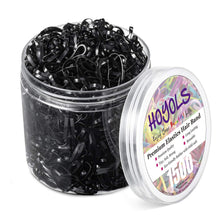 1500 Stück Schwarze Elastische Haargummis Haarbänder Mini Polyband