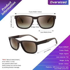 Polarisierte Sonnenbrille mit Federscharnieren, stylish (Brown