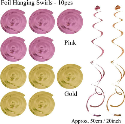Happy Birthday Party Dekoration Set Pom Poms Ballons Girlanden