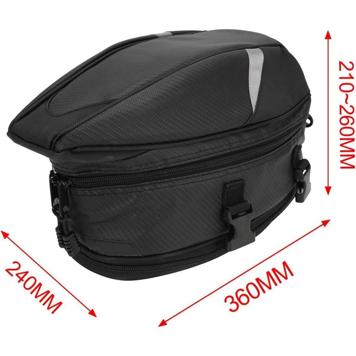 Motorrad Gepäcktasche 18,5L – Vielseitige Sitzbanktasche in Lederoptik