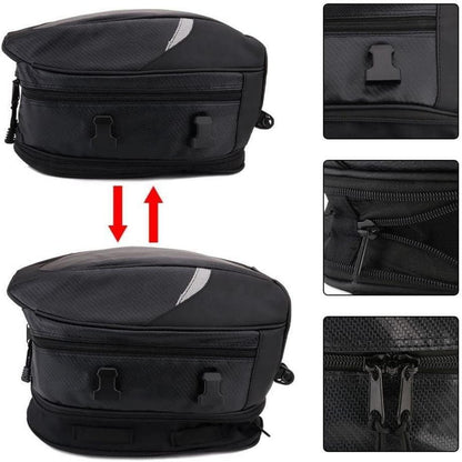 Motorrad Gepäcktasche 18,5L – Vielseitige Sitzbanktasche in Lederoptik