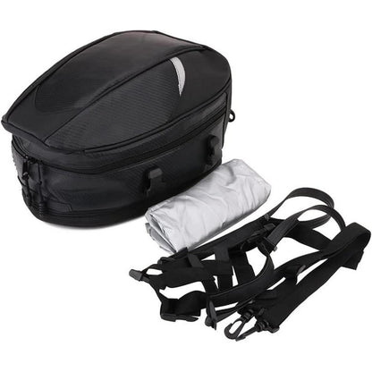 Motorrad Gepäcktasche 18,5L – Vielseitige Sitzbanktasche in Lederoptik