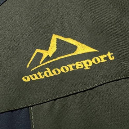 Herren Winterjacke warm gefüttert abnehmbare Kapuze Armeegrün XXL