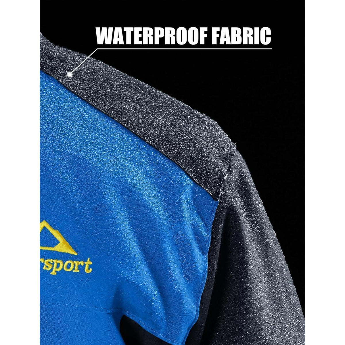 Herren Fleecejacke Winter Warm Gefüttert Skijacke Blau XL