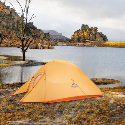 Ultraleichtes Campingzelt für 2 Personen Orange 4 Saison NatureHike