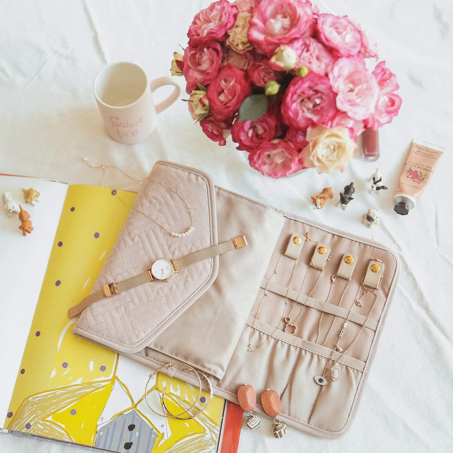 Reise Schmuck Organizer Tasche für Ringe Ohrringe Halsketten Uhren