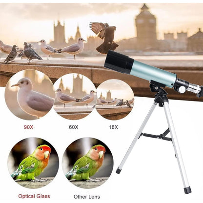 Kinder Teleskop Astronomisches Set 360/50mm Refraktor Stativ