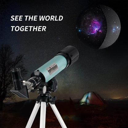 Kinder Teleskop Astronomisches Set 360/50mm Refraktor Stativ