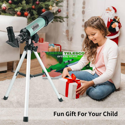 Kinder Teleskop Astronomisches Set 360/50mm Refraktor Stativ
