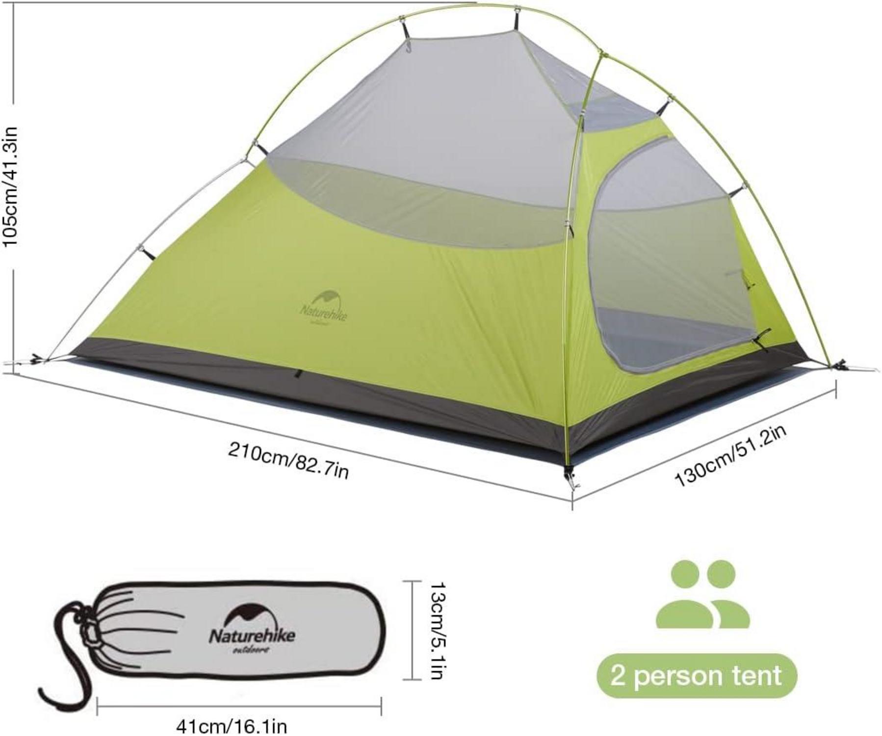 Leichtes Wasserdichtes Campingzelt für 2 Personen 4 Saison
