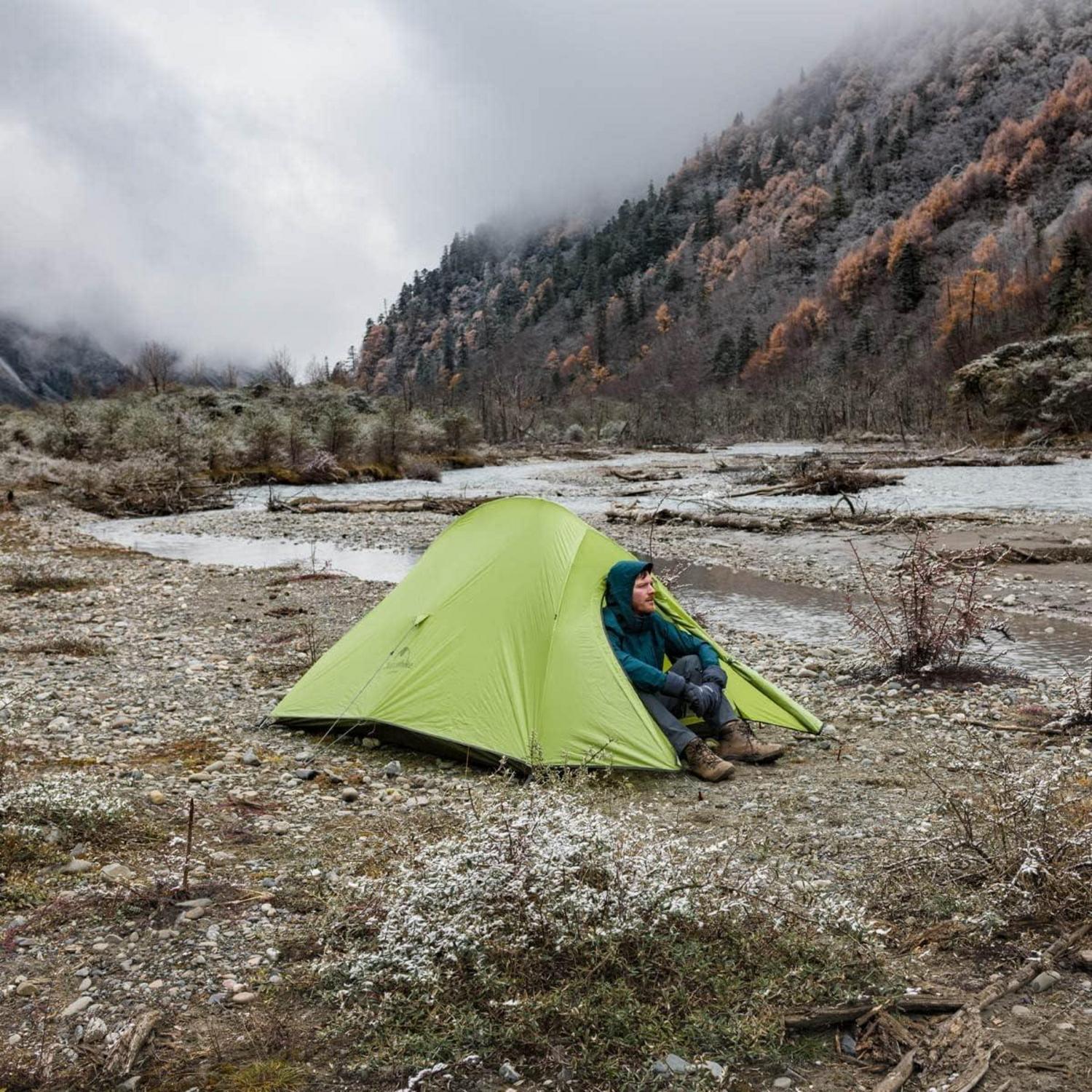 Ultraleichtes Campingzelt 2 Personen 4 Saison Wasserdicht Backpacking
