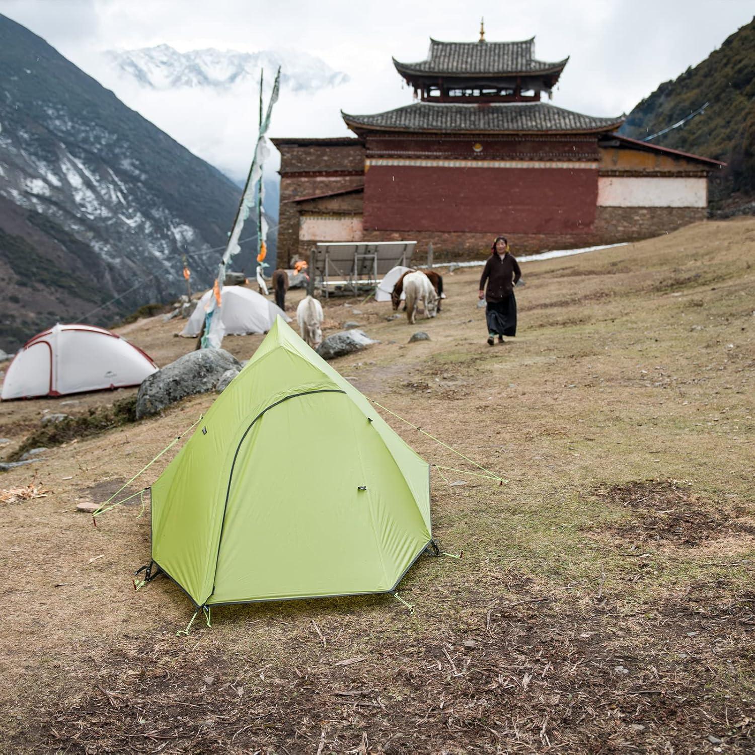 Ultraleichtes Campingzelt Naturehike Cloud up 2 für 2 Personen, 3-4 Saison, wasserdicht