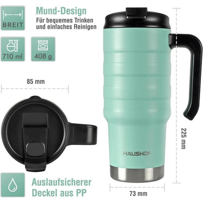 Isolierbecher Thermobecher 700ml Edelstahl Doppelwand-Vakuum