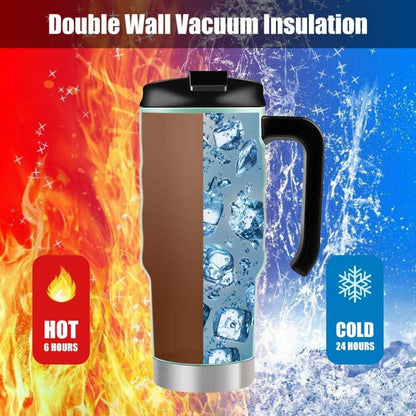 HAUSHOF Isolierbecher Thermobecher 700 ml Edelstahl Doppelwand-Vakuum BPA Frei