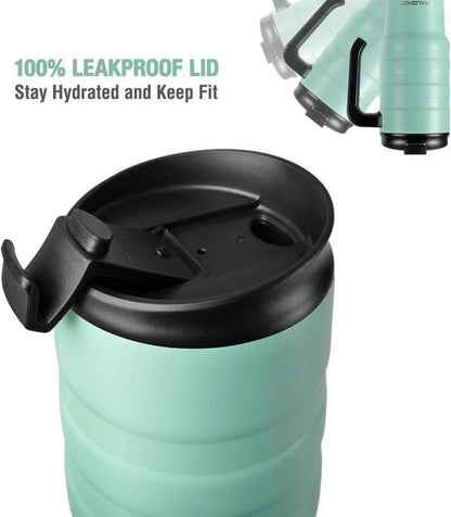 HAUSHOF Isolierbecher Thermobecher 700 ml Edelstahl Doppelwand-Vakuum BPA Frei