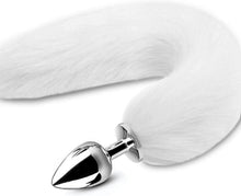 Analplug Edelstahl mit Fuchsschwanz Ø25mm