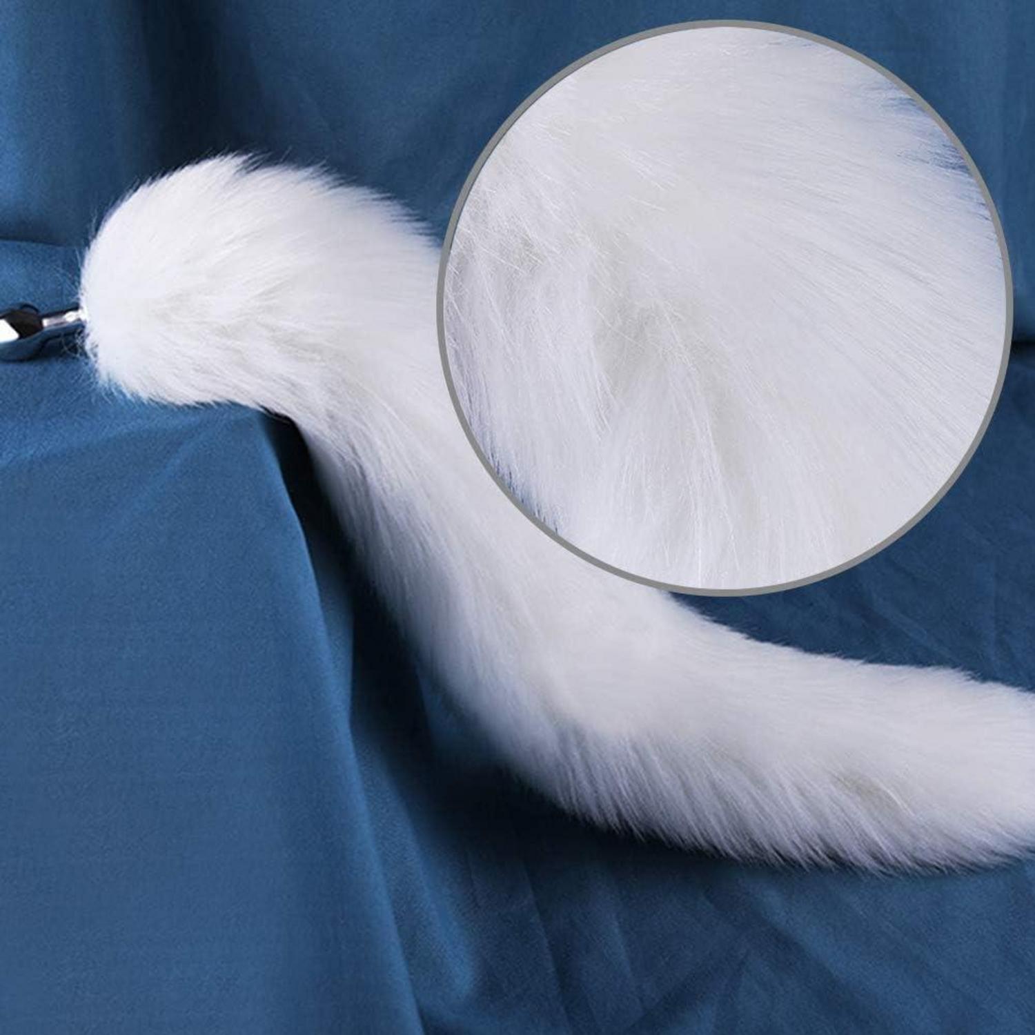 Edelstahl Analplug mit Fuchsschwanz Ø25mm