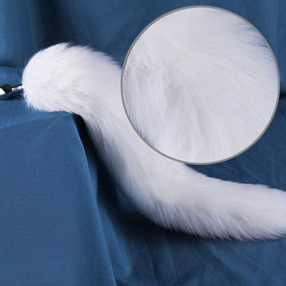 Edelstahl Analplug mit Fuchsschwanz Ø25mm