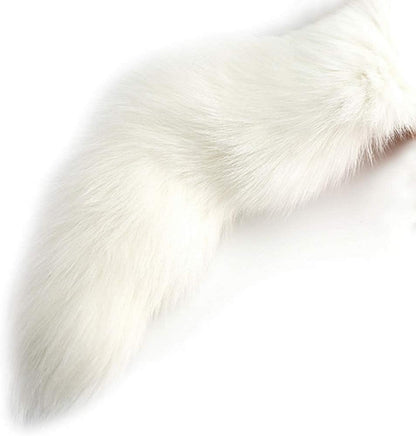 Analplug Edelstahl Fuchsschwanz Butt plug Sexy Cosplay Ø25mm BDSM-Fetisch