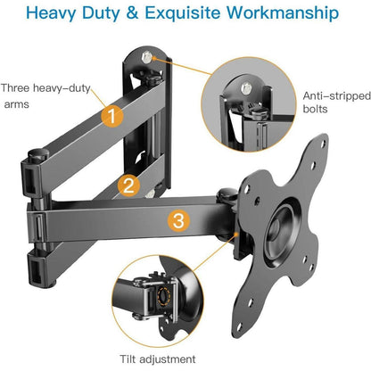 Schwenkbare TV Wandhalterung für 10-30 Zoll Fernseher bis