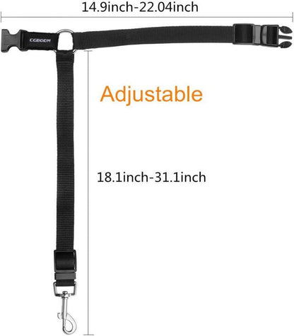 Universal Hunde Sicherheitsgurt Auto Verstellbar Schwarz 2er Pack