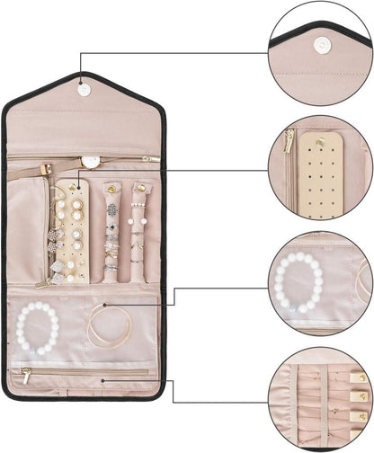 Schmuck Organizer Tasche für Reise mit Ringe Ohrringe Halsketten Urhen
