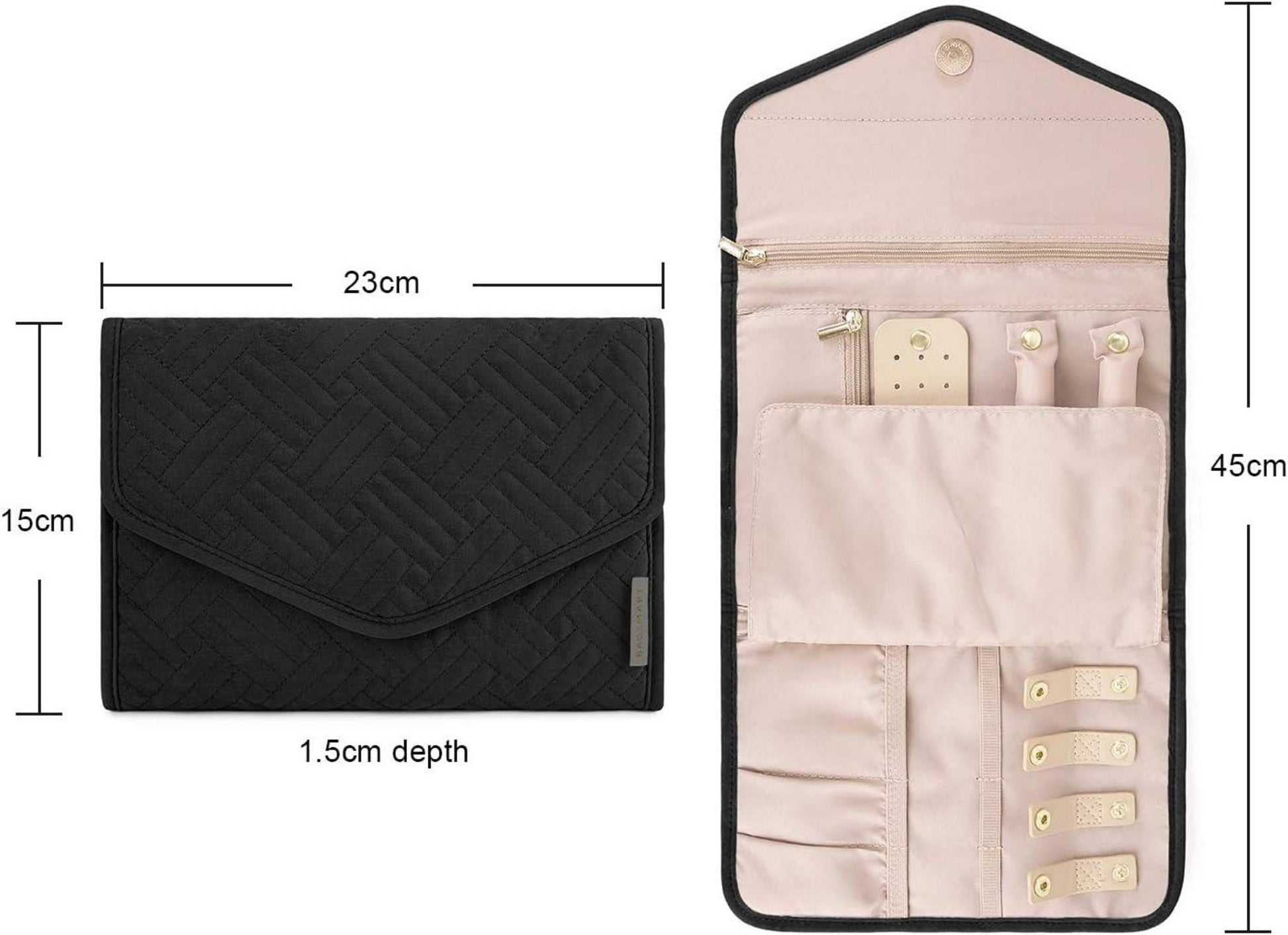Schmuck Organizer Tasche Reise Schmuckaufbewahrung Ringe Ohrringe