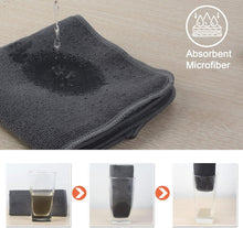 Microfaser Spültücher Set 8er Grau 30x30cm Abwaschtücher