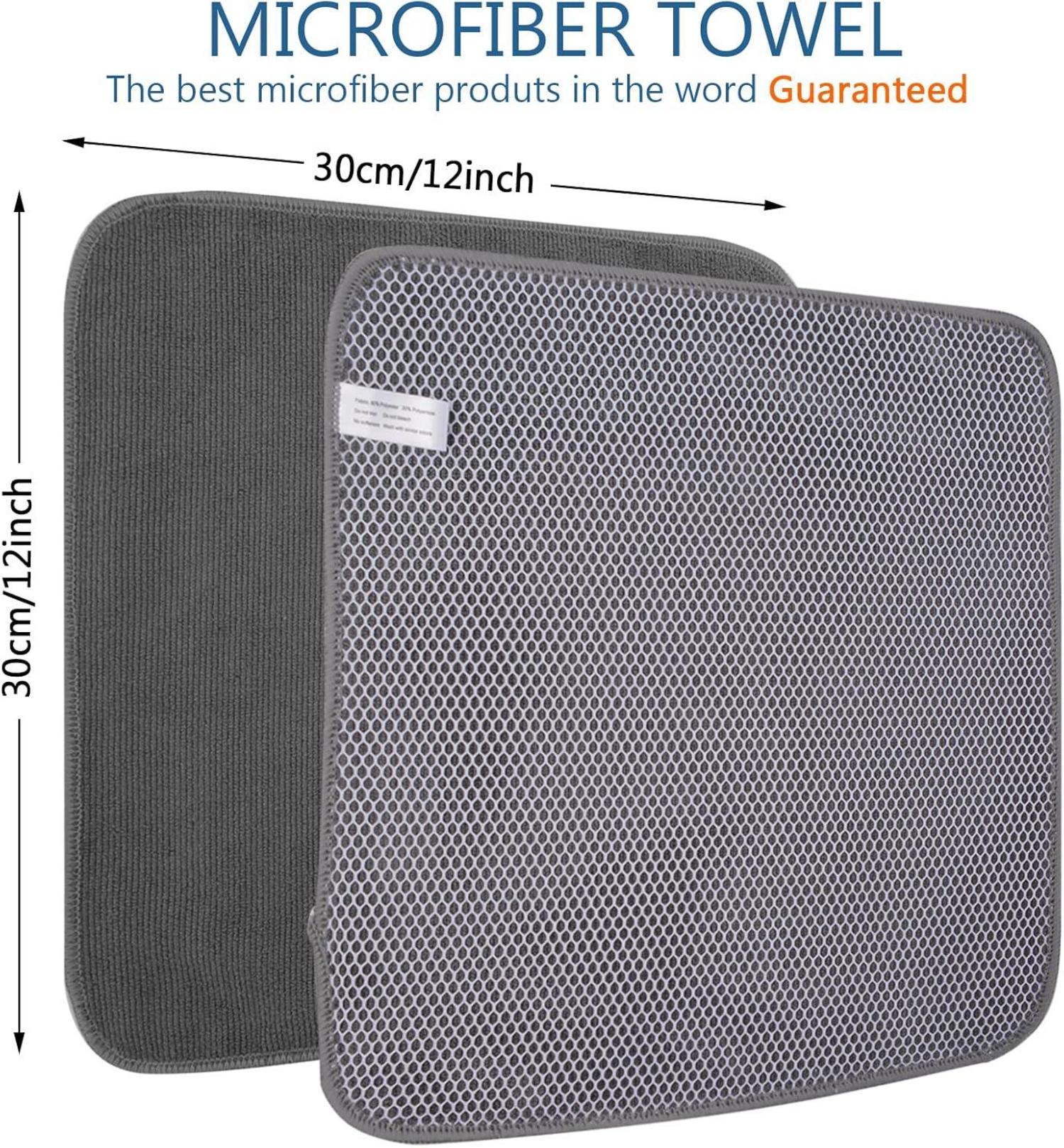 Microfaser Spültücher mit Poly-Mesh-Scheuerseite, 8er Pack