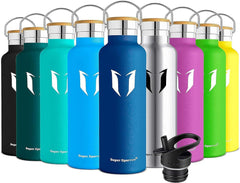 Super Sparrow Edelstahl Trinkflasche 750ml Kohlensäure Sport Fitness