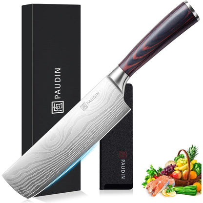 Japanisches Kochmesser 17 cm Nariki Hackmesser Küchenmesser