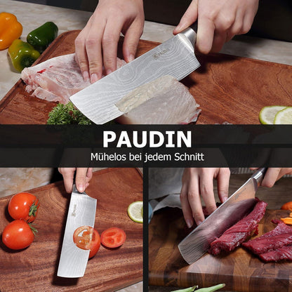 Japanisches Kochmesser 17 cm Nariki Hackmesser Küchenmesser