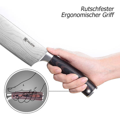 Japanisches Kochmesser 17 cm Nariki Hackmesser Küchenmesser