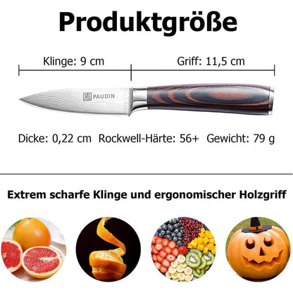 9 cm Gemüsemesser Obstmesser Schälmesser Küchen Messer