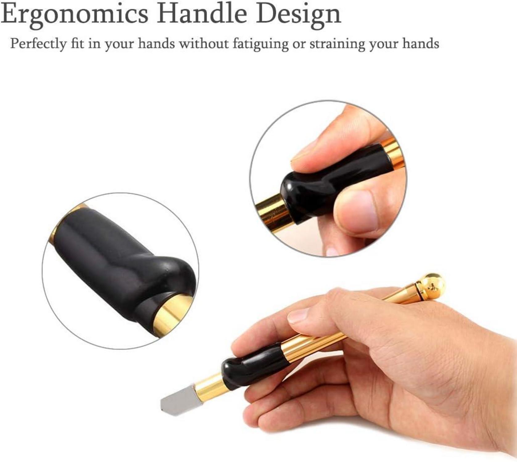 Professioneller Glasschneider Hartmetall Wolfram Legierung Ergonomischer Griff Gold Cutter 2-19mm