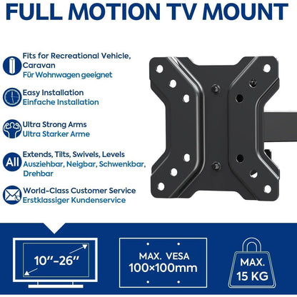 Mounting Dream TV Halterung für Wohnwagen 10-26 Zoll TVs