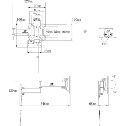 Mounting Dream TV Halterung für Wohnwagen 10-26 Zoll TVs