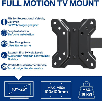 Mounting Dream TV Halterung für Wohnwagen 10-26 Zoll TVs