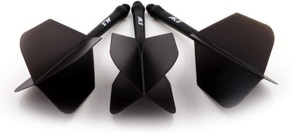 CUESOUL ROST Integrated Dart Shafts Black Set of 3 - Standard Shape