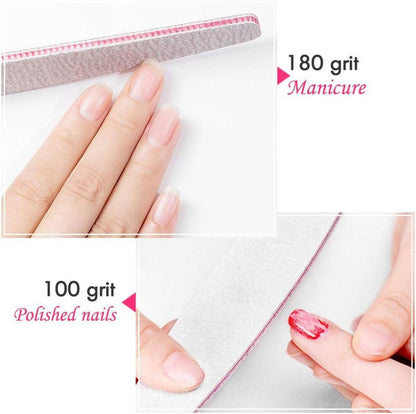 50 Stück Nagelfeile 100/180 Maniküre Professionel Nagelkunst