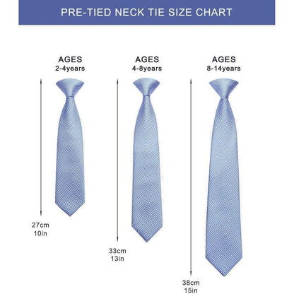 Kinder Krawatte Einstecktuch Set 2-4 Jahre HISDERN Jungen