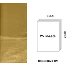 Gold Metallic Seidenpapier 50x70 cm - 25 Blatt für