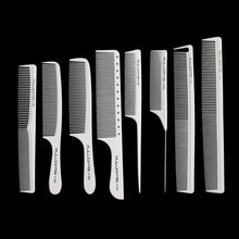 Professionelles weißes Carbon Friseur Kamm Set