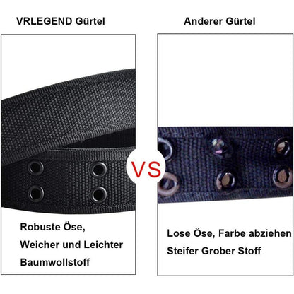 Canvas Gürtel Herren Outdoor Militär Stoffgürtel 180cm