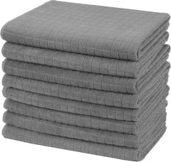 Super saugfähige Microfaser Geschirrtücher 8er-Set 45 x 65 cm Grau